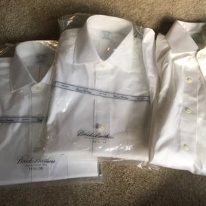 Three Brooks Brothers Shirts size 15 1/2 - 35